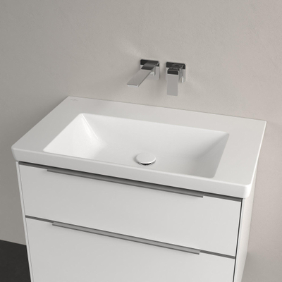 Villeroy & Boch Subway 3.0 meubelwastafel - zonder kraangat - zonder overloop - 80x47x16.5cm CeramicPluswit - White Alpine (glans wit)