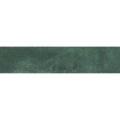 Ceramic-Apolo Raku Wandtegel - 5.7x26.7cm - 7.7mm - Green jade
