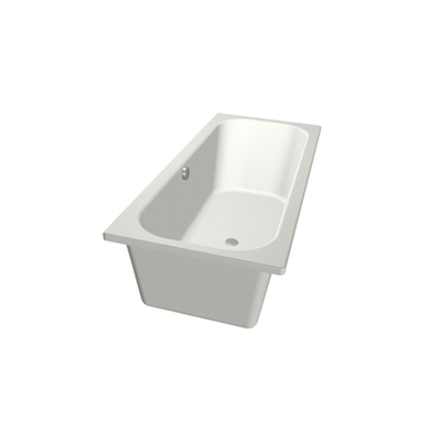 Xenz Aruba Ligbad - 170x75x48 - afvoer Midden - acryl - wit mat