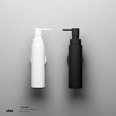 Clou Sjokker distributeur de savon 4,8x17,6cm Modèle mural Blanc mat