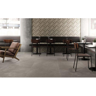Baldocer Ceramica Pierre carrelage mural et de sol - 60x60cm - 9mm - Carré - rectifié - Aspect pierre naturelle - Taupe mat