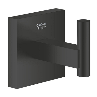 Grohe Start Cube QuickFix Crochet porte-serviette - simple - carré - Noir mat