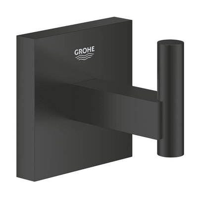 Grohe Start Cube QuickFix Handdoekhaak - enkel - vierkant - matte black (mat zwart)