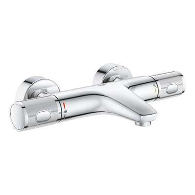 Grohe Vitalio Joy Badset - 175cm handdouche - 3 straalsoorten - thermostaatkraan - Chroom