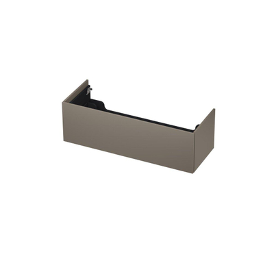 INK Wastafelonderkast - 120x45x37.6cm - 1 lade - push to open - met recht opdekfront - MDF lak - Mat taupe
