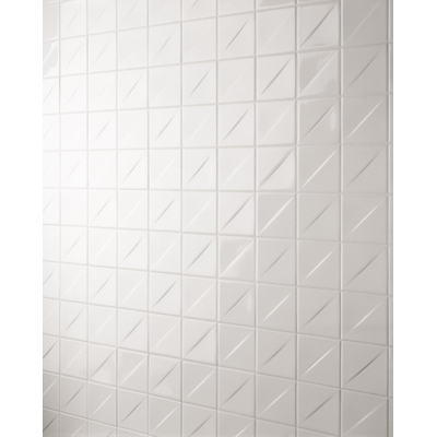 Mosa Kho Liang Baguette décorative - 9.7x9.7cm - 7.8mm - Blanc