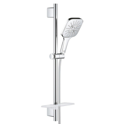 GROHE Rainshower SmartActive 130 Cube glijstangset 3 straalsoorten chroom