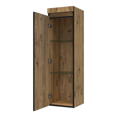 BRAUER Joy Edge Armoire colonne 35x35x120cm MFC Old Castle et noir mat