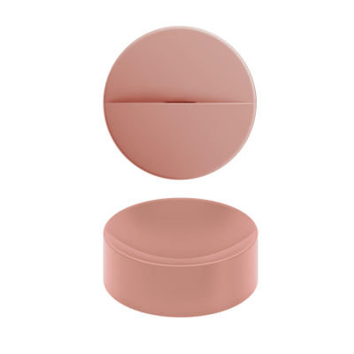 Clou Vale lave-mains 22cm Céramique rond sans plage de robinetterie rose mat