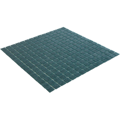 The Mosaic Factory Amsterdam mozaïektegel - 32.2x32.2cm - wand en vloertegel - Vierkant - Glas Blue / Green Mat