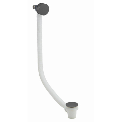 Crosswater 3ONE6 Badvulcombinatie - klikwaste - verlengd - slate gunmetal (antraciet)