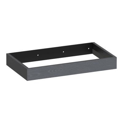 BRAUER Amaze Meuble de salle de bains sous-lavabo 80 avec barre de suspension intégrée Timber Grey