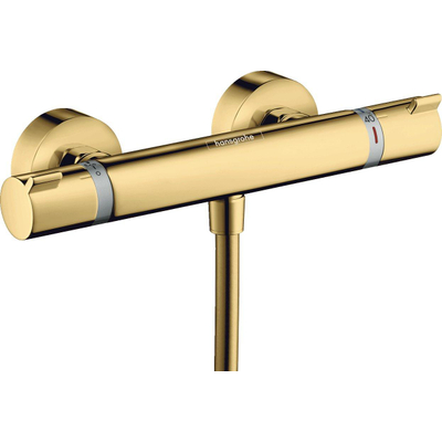 Hansgrohe Ecostat Comfort Douchekraan - thermostatisch - met koppelingen - thermostaat - glans goud