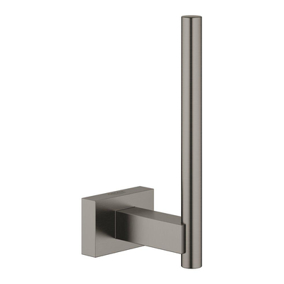 GROHE Essentials Cube reserve closetrolhouder brushed hard graphite