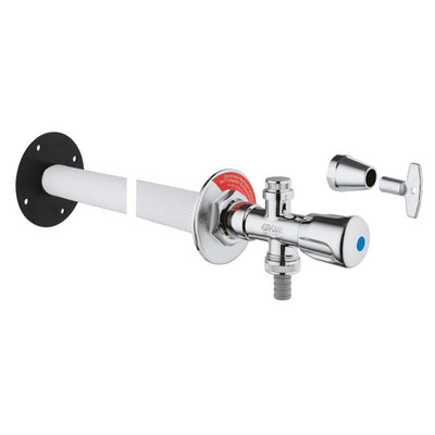 GROHE Eggemann vorstvrije gevelkraan 1/2 verstelbaar 17 50cm chroom OUTLETSTORE