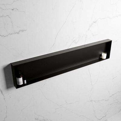 Mondiaz Easy nis 29.5x149.5x8cm voor Inbouw/opbouw 1 open vak Solid surface Urban/Urban