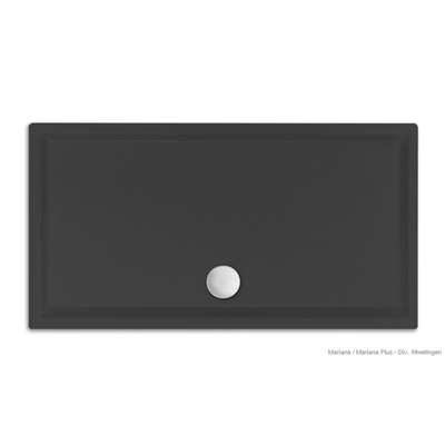 Xenz Mariana douchebak - 110x100x7 - Acryl - ebony