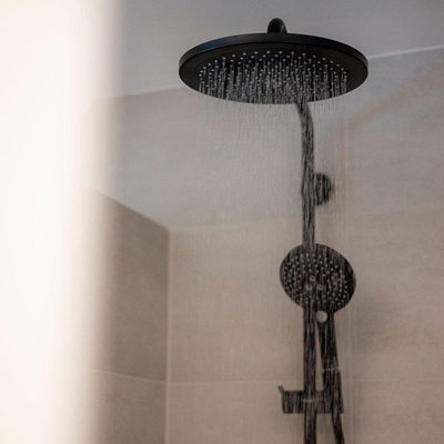 Hansgrohe Croma select Select Regendoucheset - thermostaat - air 1jet - EcoSmart - croma 280 hoofddouche - handdouche 3 standen - mat zwart