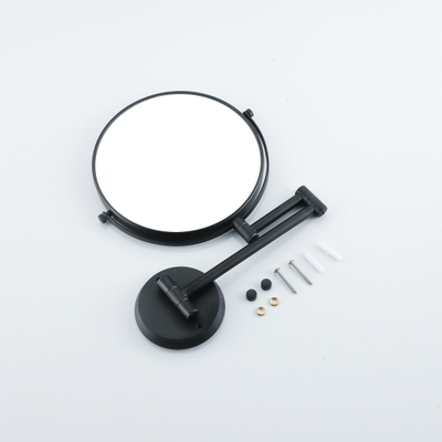 Fortifura Calvi miroir de maquillage - 20cm - grossissement 1x et 3x - rond - noir mat