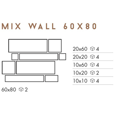 Abk Imoker Unika Tegelstroken voor wand 9mm gerectificeerd porcellanato Ecru