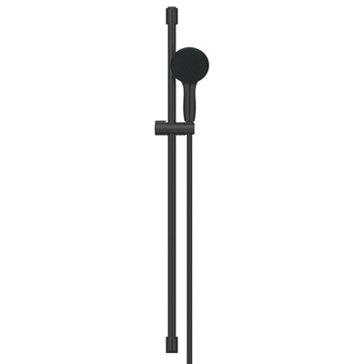 GROHE Vitalio Start 110 Ensemble barre de douche - 90cm - douchette à main ronde - avec 2 types de jets - flexible de douche lisse - noir mat