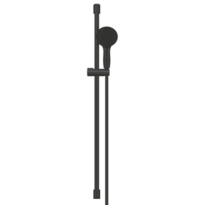 Grohe Vitalio Start 110 Glijstangset - 90cm - ronde handdouche - met 2 straalsoorten - gladde doucheslang - matte black (mat zwart)