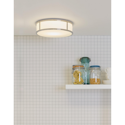 Astro Mashiko 300 Round Plafondlamp 9cm IP44 fitting E27 chroom