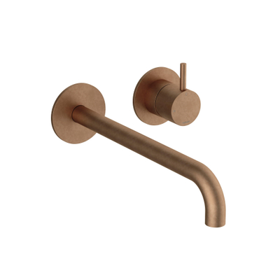 Hotbath Cobber Afbouwdeel - voor wastafelkraan - 25cm uitloop - Living colours - messing verouderd koper (goud)