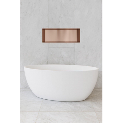 Hotbath &MORE Inbouwbox of inbouwnis - 30x80x10 - frameless - PVD - geborsteld koper