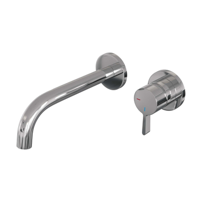 Brauer Chrome Edition Mitigeur lavabo encastrable poignée type B1 ColdStart rosaces rondes chrome poli