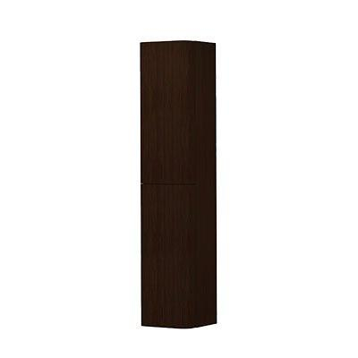 INK Concept R Hoge Kast - 35x35x169cm - 2 deuren - afgeronde hoeken - tbv grepen - rechtsdraaiend - dark veneer