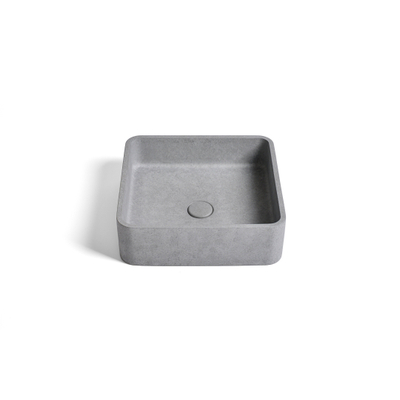 Ideavit Zoe Vasque à poser 39x39x12cm Béton carrée Grey