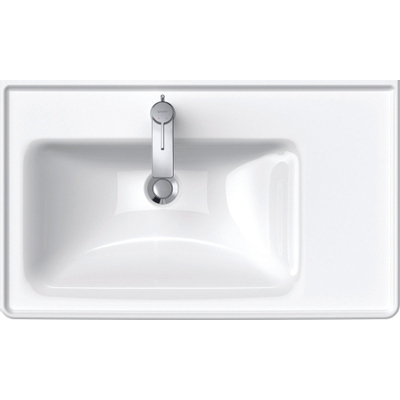 Duravit D-Neo Lavabo 80x48x17cm 1 trou de robinet rectangulaire céramique blanc