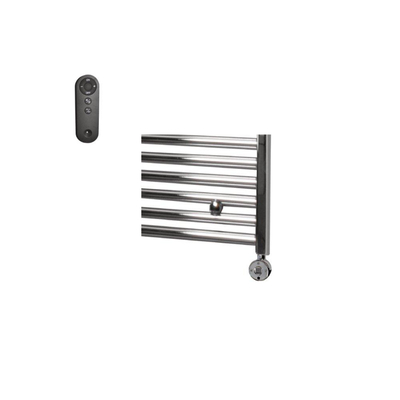 Sanicare HVS Elektrische Radiator - 172x60cm - 822W - met afstandsbediening - thermostaat - chroom - rechtsonder - chroom