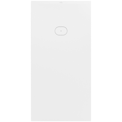 Villeroy & Boch Ecora douchebak - 180x90x4.5cm - afvoer korte zijde - stone white (wit)