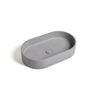 Ideavit Form Waskom 60x35x12cm Beton ovaal Grey