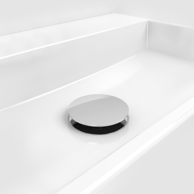 Clou Wash Me bouchon avec capot de recouvrement non obturable inox Chrome