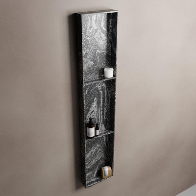 MONDIAZ EASY Nis - 149.5x29.5cm - geschikt voor in- of opbouw - 3 vakken - kleur Lava