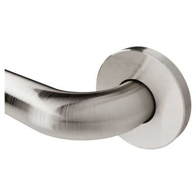 Haceka Kosmos Comfort Wall Barre d'appui de baignoire - 45cm - courbée - chrome brossé