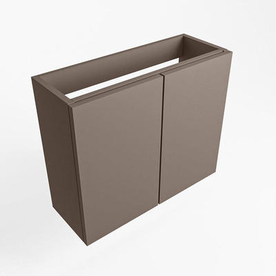 Mondiaz FOWY fonteinonderkast - 60x22x50cm - 2 deuren - push to open - softclose - Smoke