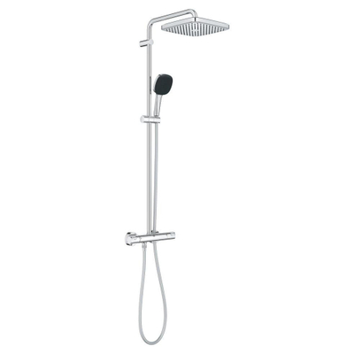 Grohe Vitalio Comfort 250 Douche pluie - thermostatique - pomme de douche 1 jet - douchette 2 jets - chrome