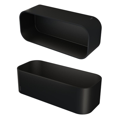 Geesa Frame Panier de douche / tablette 25cm Noir