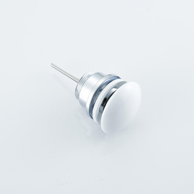 FugaFlow Eccelente Bouchon de vidange à clapet - céramique - blanc brillant