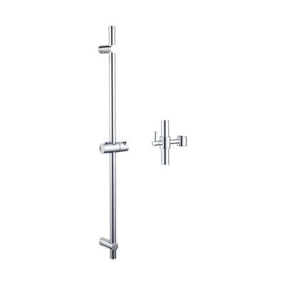 FugaFlow Eccelente Sobrado Badkamer Inbouw Regendoucheset - thermostatisch - wandarm -glijstang - 25cm hoofddouche - handdouche rond - chroom