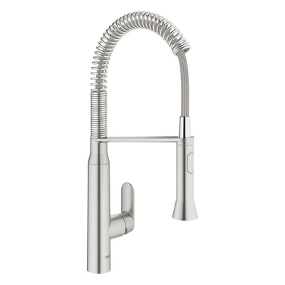 Grohe K7 Keukenkraan - 2 straalsoorten - met profesionele handdouche - Brushed Supersteel (RVS)