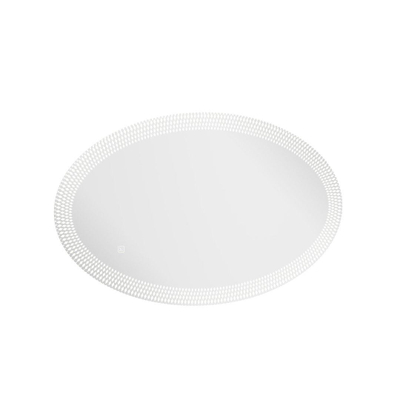 Crosswater Canvass Spiegel - 90x50cm - LED - ovaal - zilver