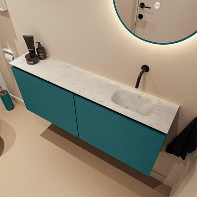 MONDIAZ TURE-DLUX Meuble de toilette 120 cm Smag. EDEN lavabo Opalo position droite. Sans trou de robinet.