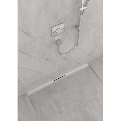 Hansgrohe RainDrain Flex Douchegoot - 100cm - inkortbaar - brushed stainless steel