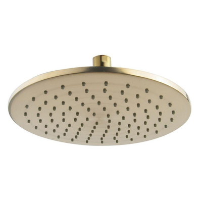 Wiesbaden Unimatch Hoofddouche rond - 25x0.8cm - PVD - geborsteld messing (goud)