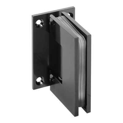 BRAUER Void porte de niche 2 parties verre clair 100x200 réversible avec porte pivotante 60 contre mur incl. traitement anticalcaire PVD gunmetal